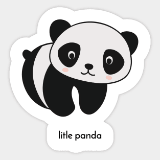 litle panda Sticker